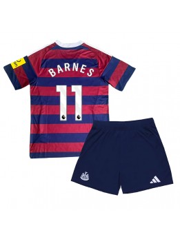 Newcastle United Harvey Barnes #11 Auswärts Trikotsatz für Kinder 2024-25 Kurzarm (+ Kurze Hosen)